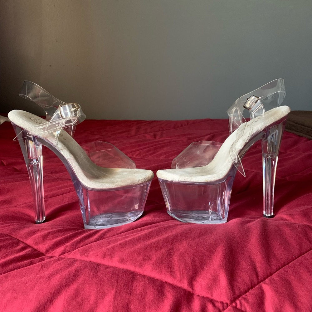 Pleaser Clear Heels